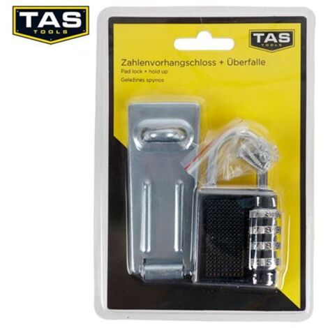 TAS Zahlenvorhangschloss Überfalle Sicherheit Türen Tor Schuppen Garage Schrank