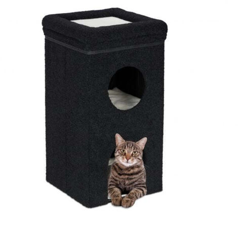 Tasca per gatti pieghevole in nero 883