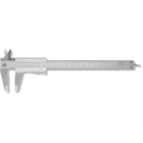 Taschemessschieber active inox matt mit Momentfeststellung 150 mm eckig