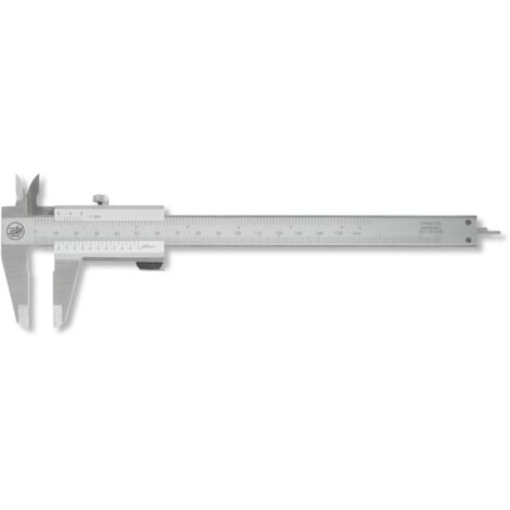 Taschemessschieber active inox mit Feststellschraube 200 mm eckig