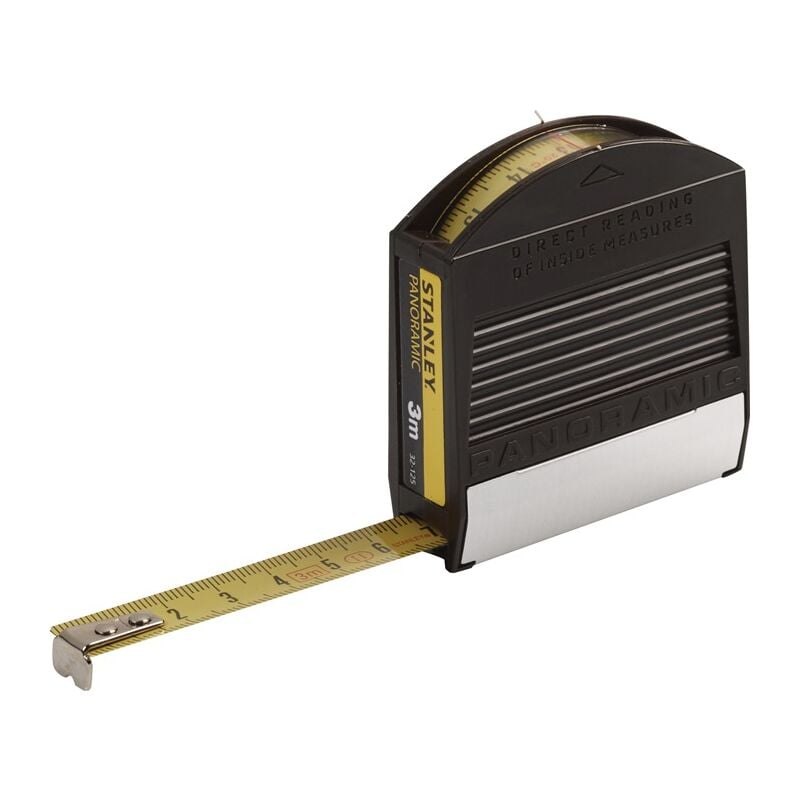 0-32-125 Taschenrollbandmaß Panoramic Länge 3 m Breite 12,7 mm mm/cm eg – Stanley | 03253560321253