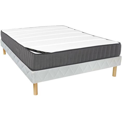 Taschenfederkernmatratzen-Bettgestell-Set AUDACE von PALACIO - 160 x 200 cm