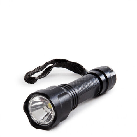 Taschenlampe 100Lm 6000ºK LED  Schwarz 40.000H [HO-LL-100L-B]