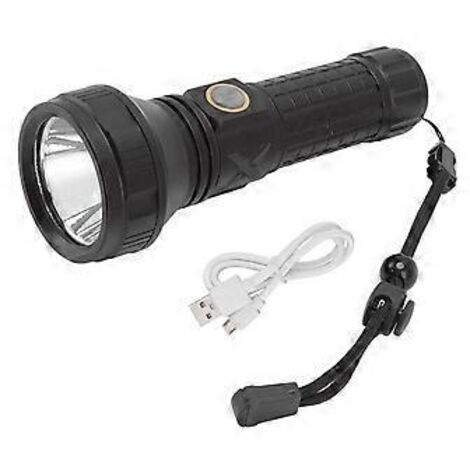 Taschenlampe aus Aluminiumlegierung, 8000 lm, drei Leuchtmodi, wasserdicht, für Haushalt, Notfälle, Camping, Wandern und Reisen
