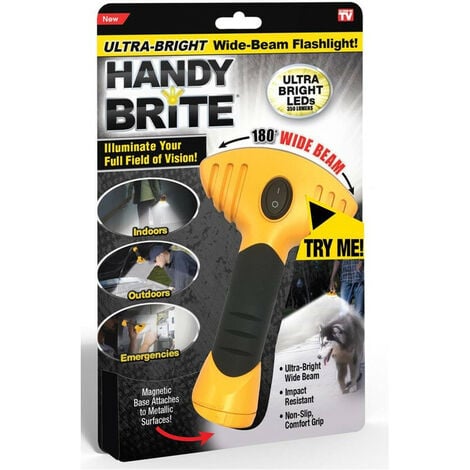 Taschenlampe - HANDY BRITE - Schwarz und Gelb - Erwachsene - Basteln
