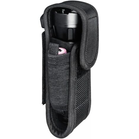 Taschenlampentasche, vertikale Taschenlampen-Gürteltasche aus Nylon für taktisches Taschenlampenholster für Polizei-Militär-Sicherheitsgürtel