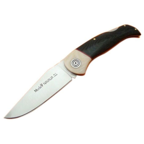 Taschenmesser Muela Navalia NAVALIA-10M.B, Micarta-Knochenzwinge, schwarzer Micarta-Cache, 10 cm Klinge, Gewicht 120 Gramm + Mehrzweck-Geschenkkarte