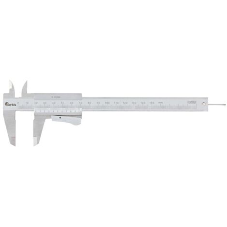Taschenmessschieber 150 mm mit Momentfeststellung rund Fortis