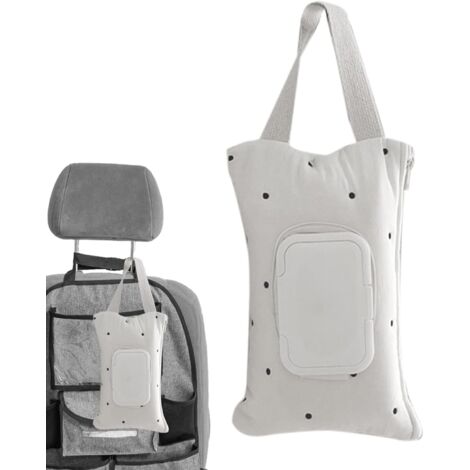 Taschentuchbox fürs Auto  Taschentuchhalter – Taschentuchbox mit Tragegriff, großem Fassungsvermögen, für die Ablagefläche im Auto und LKW