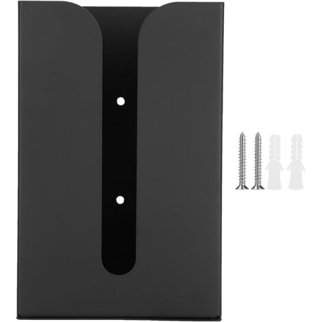 Taschentuchboxhalter, schwarze Aluminium-Wandabdeckung, rechteckige Abdeckung für Taschentuchbox, Handtuchaufbewahrungsbox