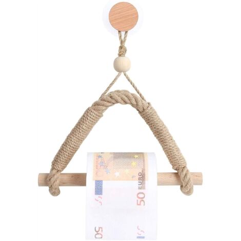 Taschentuchhalter, Hanfseil-Set, Toilettenpapier-Tapete, kreatives Aufhängen, handgefertigte Retro-Mode