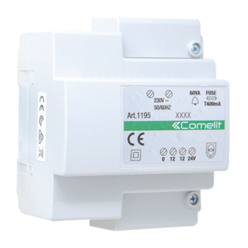 Comelit - Transformateur 60VA, entrée 230VAC, sortie 12/24VAC 1195