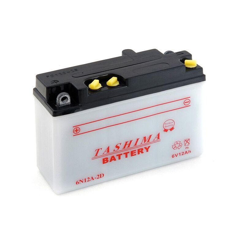 

Batería moto 6N12A-2D 6V 12Ah - Tashima