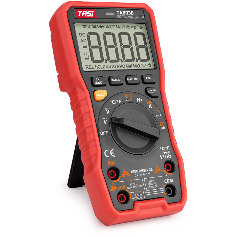 TA803 Digital Multimeter 2000 Counts True rms Universal Meter Tester Voltmeter Ammeter Amperemeter ac/dc Voltage & Current Resistance Capacitance