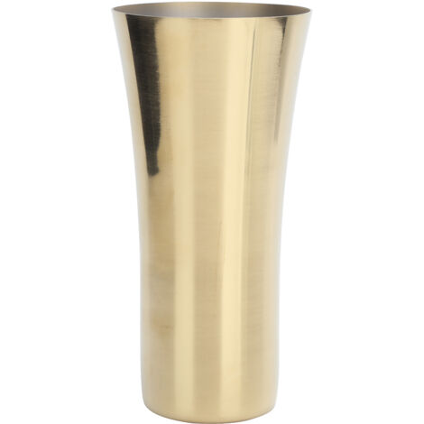 Tasse à bière en acier inoxydable doré 395ml, idéale pour jus et boissons froides, décoration pour maison et restaurant.