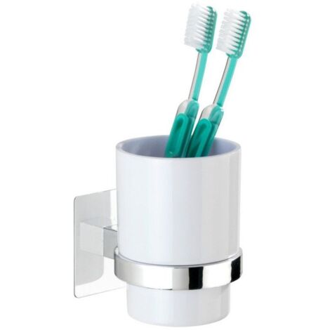 Tasse à brosse à dents QUADRO avec manche Turbo-Loc, WENKO