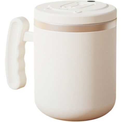 Tasse à café, tasse à mélanger, tasse à mélanger rechargeable, tasse à café portable, capacité de 400 ml, poignée design facile à utiliser, facile à utiliser, convient pour la famille, ajoute du
