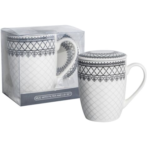 Glasmark KROSNO 1992 Set 4 Verres à Café Avec Anse 200ml - Tasse Café Thé Lave-Vaisselle