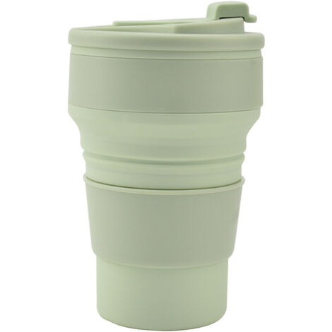 Tasse à eau pliable en silicone, tasse de sport portable de voyage en plein air