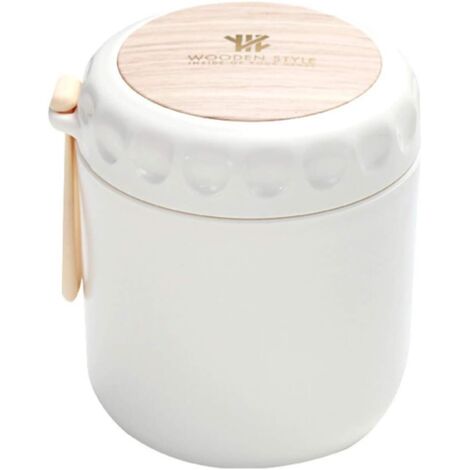Tasse à soupe micro-ondable de 430 ml avec poignée, seau isotherme, tasse à petit-déjeuner portable, pot à lait, boîte à lunch étanche