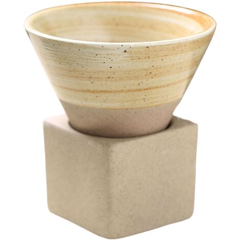 Tasse à thé créative en porcelaine en forme de cône, d'une capacité de 100 ml, résistante à la chaleur, pour hommes et femmes.