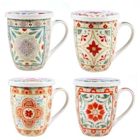Tasse à thé filtre, cadeau idéal, design unique, idéale pour les amateurs de thé, coffret cadeau, décoration moderne