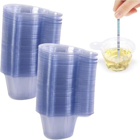 Tasse à Urine Coupelles Plastique Jetable,Tasses d'urine,Tasses de Collecte d'urine,Tasses d'échantillons d'urine,coupelle plastique jetable,gobelets doseurs en plastique pour résine époxy,200pcs