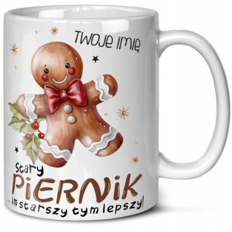 Tasse als Geschenk für Papa, Opa, Onkel, Weihnachts-Lebkuchen + Ihr eigener Name