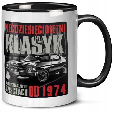 Tasse als Geschenk zum 30., 40., 50., 60. oder 70. Geburtstag – Klassischer Mustang, Baujahr 1974