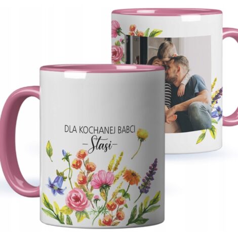 Tasse als Geschenk zum Großelterntag für Ihre geliebte Oma + Name + Foto