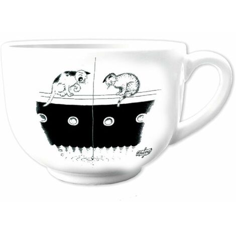 Tasse avec anse la Pêche par Dubout
