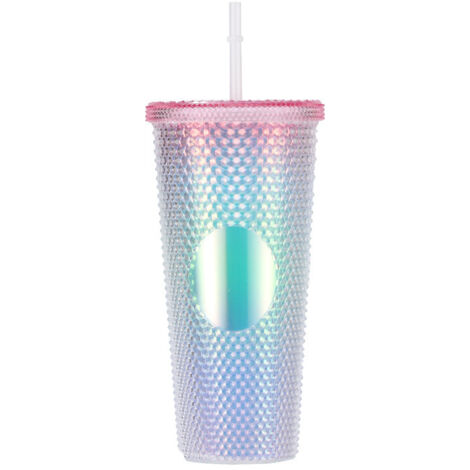 Tasse avec couvercle et paille avec couvercle