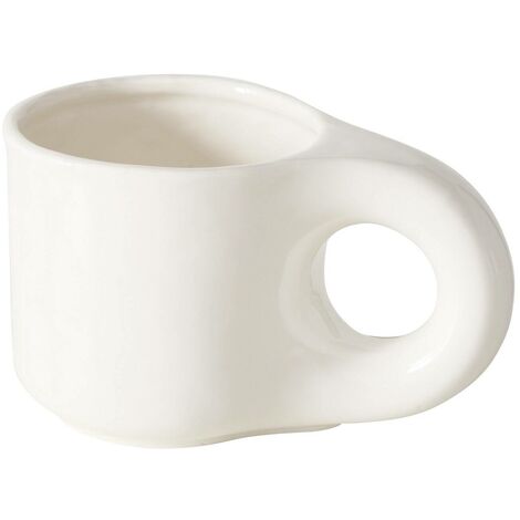 Tasse à café en céramique à motif de dessin animé, tasse blanche d