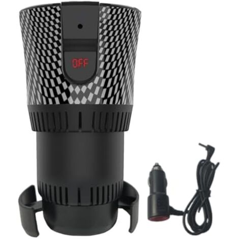 Tasse chauffante électrique : Tasse intelligente pour voiture avec fonction de refroidissement et de tiédir – Affichage du contrôle de la température – Dispositif de chauffage/refroidissement pour voi