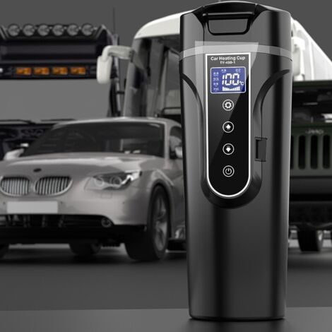 Tasse chauffante pour voiture, tasse à thé électrique, tasse isotherme pour véhicule, bouilloire électrique, chauffe-tasse 12/24 V pour automobile