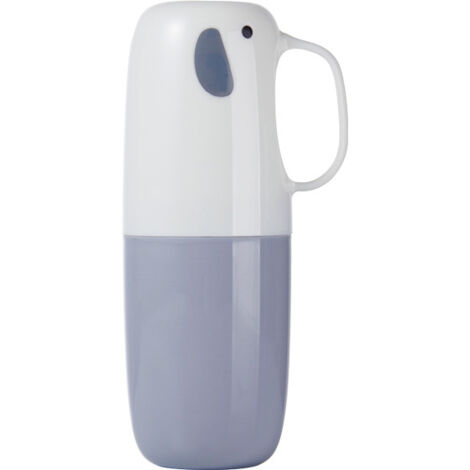 Tasse de bain de bouche de voyage, tasse de brosse à dents, boîte de rangement de brosse à dents anti-poussière Portable domestique（Blanc）