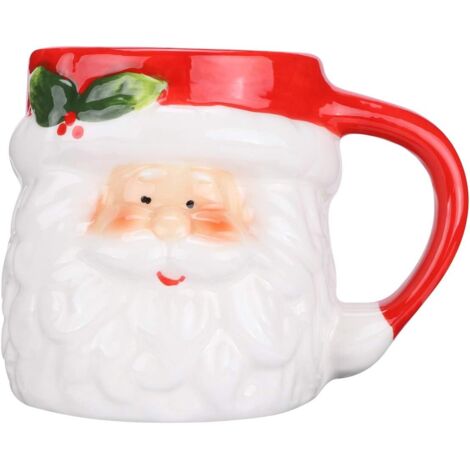 Tasse de Noël Père Noël Tasse à café en céramique Thé Lait Tasse Cadeaux de Noël