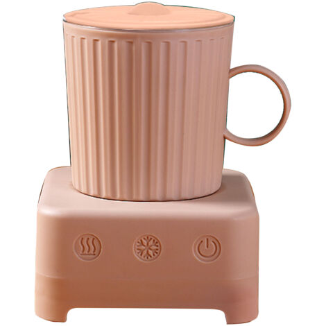 Tasse de refroidissement rapide pour boissons, mug isotherme pour bière, réfrigérateur de bureau rose cerise avec prise CN