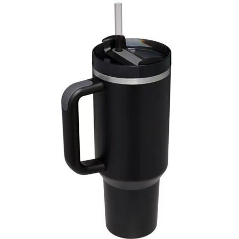 Tasse de voiture avec poignée de 40 oz, tasse isolée en acier inoxydable 304, tasse à glace, tasse de voiture isolée chaude et froide