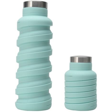 Tasse d'eau pliante en Silicone, bouteille d'eau créative de sport de voyage en plein air, tasse télescopique filetée, petite et portable