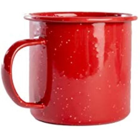 Tasse Émail - 450 ml - Résistante Chaleur et Froid - Pour Café Déjeuner ou Boissons Fraîches - Extérieur et Intérieur - 1 Pièce