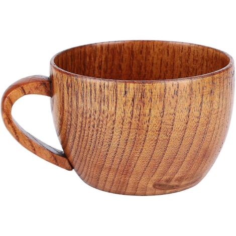 Tasse en bois 2024, chope à café/bière en bois naturel, tasse à lait/petit-déjeuner, tasse à boire domestique anti-brûlure en bois