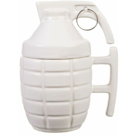 Tasse en céramique blanche Grenade