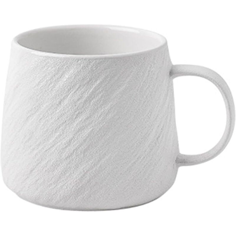 Tasse en céramique de grande capacité, design minimaliste, tasse à eau unique, adaptée au thé et au café, ensemble de tasses pour couple au bureau et