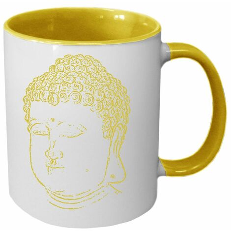 Tasse en céramique Jaune Bouddha by Cbkreation