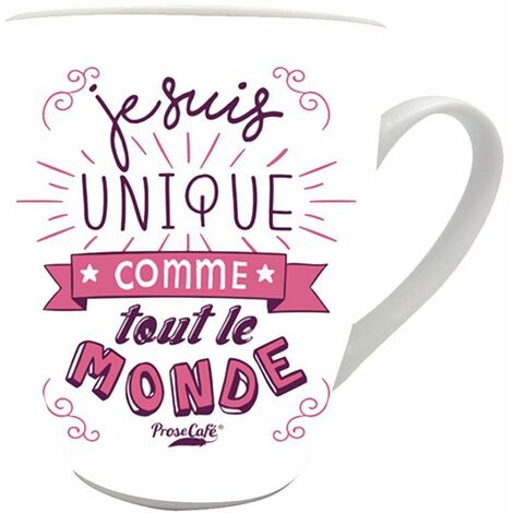 Tasse en céramique Je suis unique comme tout le monde