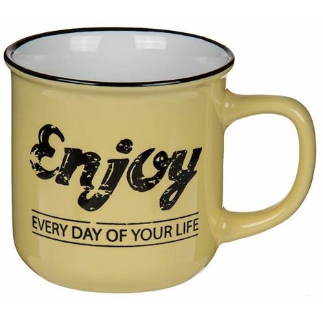 Tasse en céramique modèle Jaune