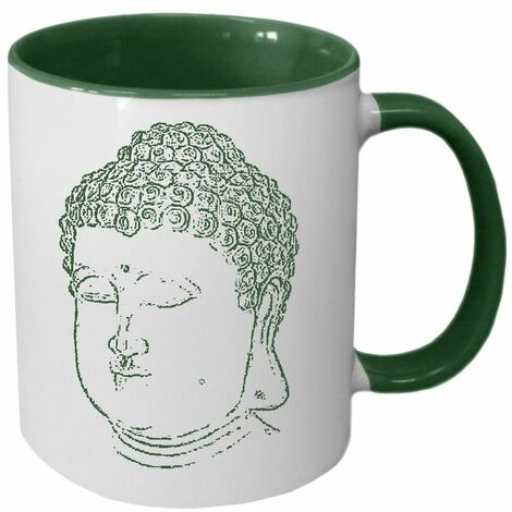 Tasse en céramique verte Bouddha by Cbkreation