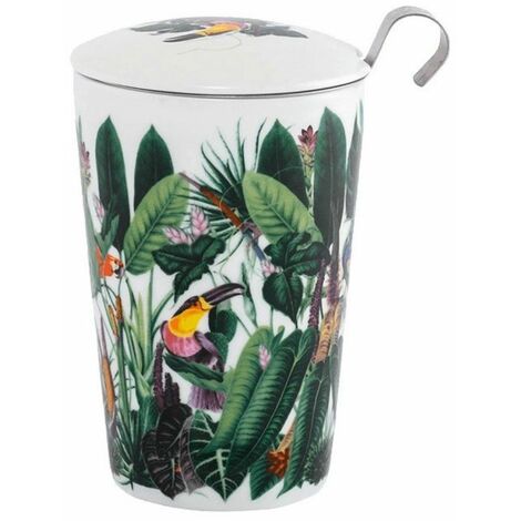 Tasse en porcelaine à double paroi avec infuseur - Rainforest