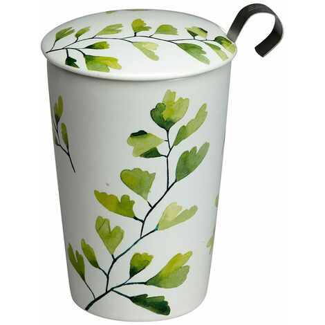 Tasse en porcelaine à double paroi avec infuseur - TREES